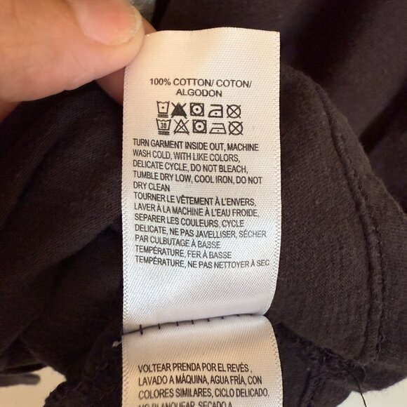 Lucky Brand Womens Graphic Tee "El Lay" Print Black Cotton Blend Size L - Picture 13 of 13